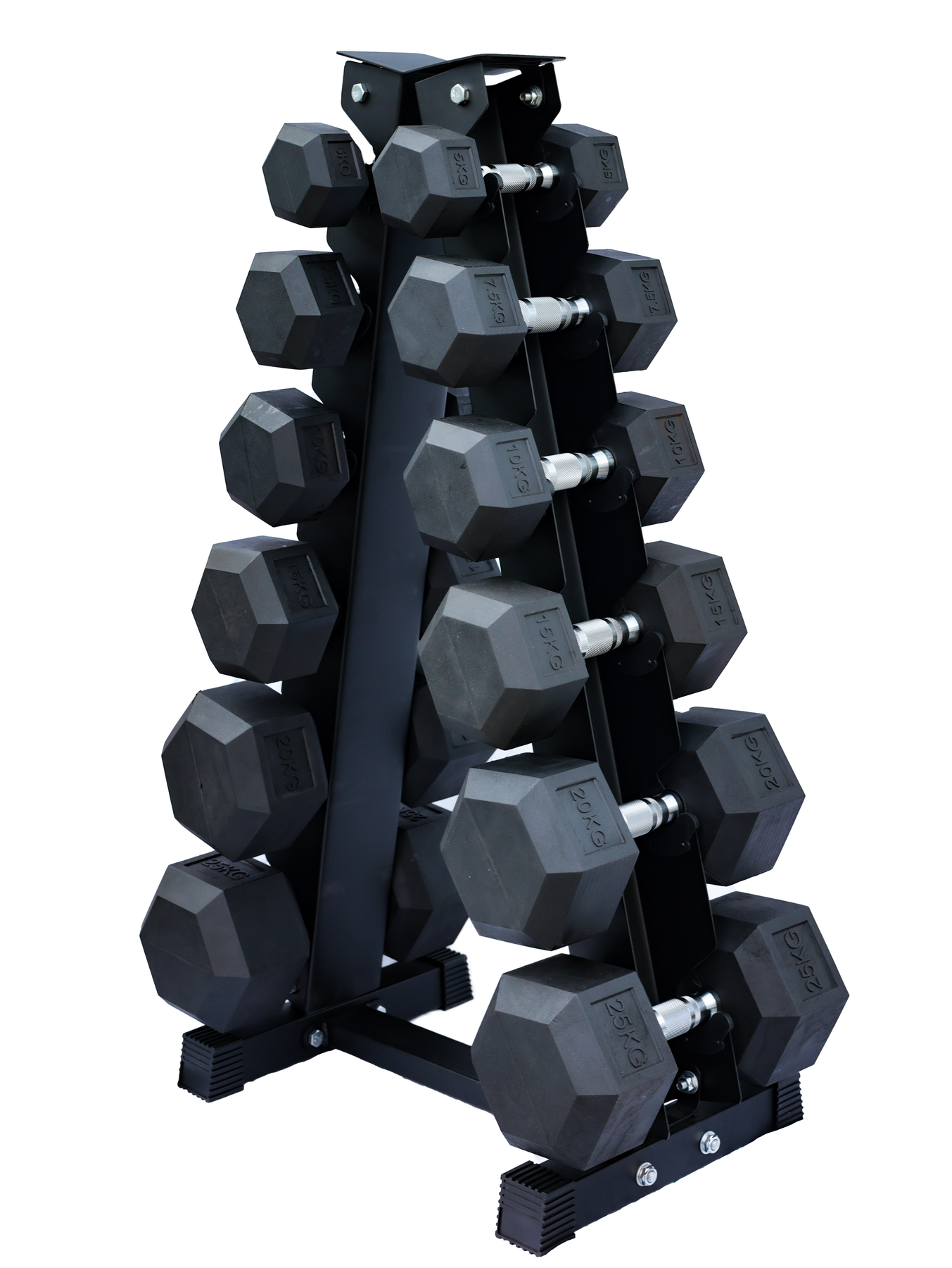 Hex Dumbbells Set with Storage Stand - Strongway Gym Supplies