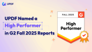 UPDF Earns G2 High Performer Honour for Fall 2025