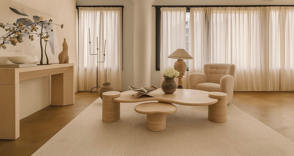 Maria Zare Elevates Belare Home with New Era of Sculptural Luxury Furniture and Modern Stone Design