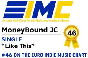 MoneyBound JC Lands #46 on the Euro Indie Music Chart with ”Like This!”