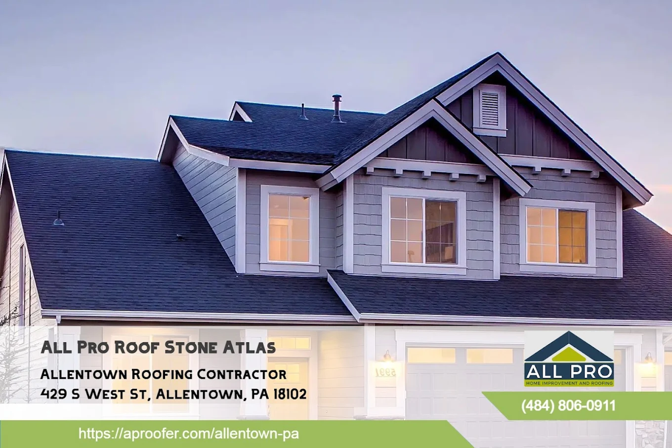 All Pro Roof Stone Atlas Announces Roofing Installation Services in Allentown, PA